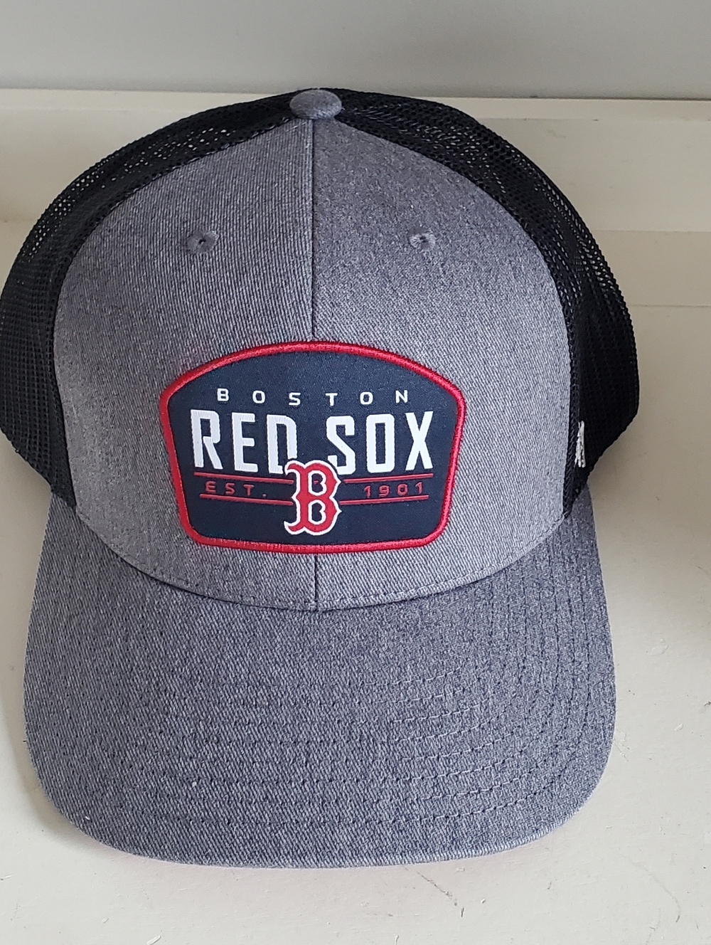 Boston Red Sox '47 Slate Trucker Charcoal Snapback Hat
